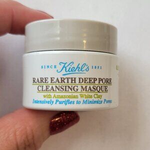 💋4/$20 New Kiehl's Rare Earth Deep Pore Cleansing Masque 0.5 fl oz
